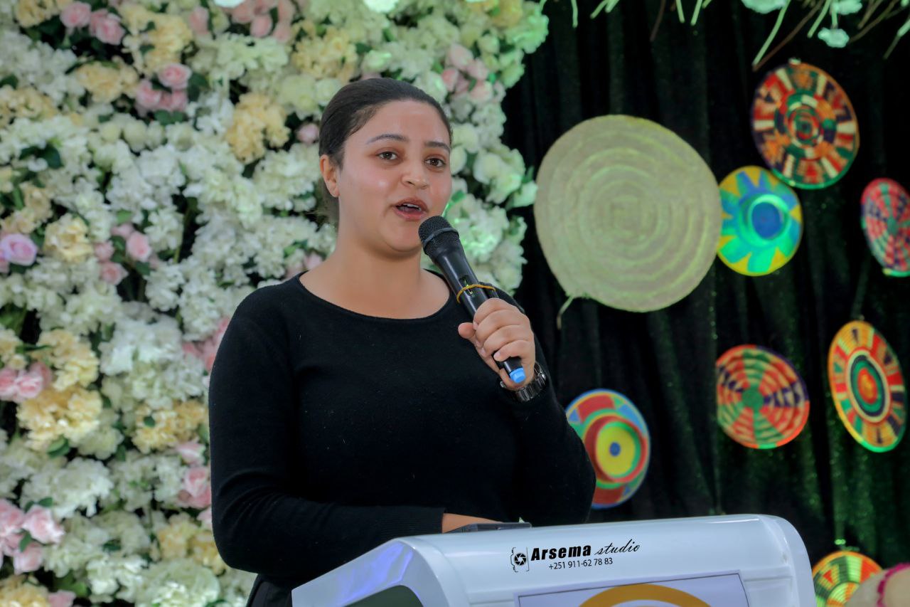 Woman sharing her journey